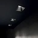 Ideal Lux Indbygnings loftlampe GAME TRIM SQUARE 84MM firkantet, stiv, UGR < 19, on/off IP40/IP20, sort 