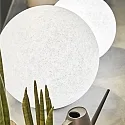 Ideal Lux Kuglelampe DORIS E27 IP44, grå, meleret