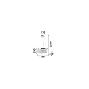Ideal Lux Pendel AUDI-80 8-flammer G9 IP20, chrom, klar, røgfarver