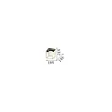 Ideal Lux Ceiling luminaire LINGOTTO, 1 flame, E14, matt black / satined brass / etched glass