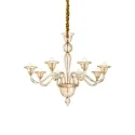 Pendel BRIGITTA 8-flammer E14 IP20, rav