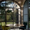 Ideal Lux Pendel EQUINOXE 12-flammer G4 IP20, antik messing