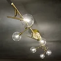 Ideal Lux Væg- og Loftlampe MARACAS 6-flammer G4 IP20, klar, messing børstet