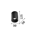 Ideal Lux overflade downlight NITRO D09 ROUND rund, stiv, med linseoptik, on/off IP20, hvid mat 