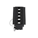 Ideal Lux LED ceiling luminaire LIKA TRIMLESS, recessed mounting, lenght 14.6cm, 10W 3000K 1100lm 29°, white / black