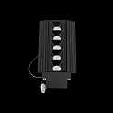 Ideal Lux LED ceiling luminaire LIKA TRIMLESS, recessed mounting, lenght 14.6cm, 10W 3000K 1100lm 29°, white / black
