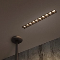 Ideal Lux Indbygnings loftlampe LIKA FI TRIMLESS D27 10-flammer, skylle, on/off, UGR < 16 IP20, blank, sort 