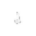 Ideal Lux Pendant luminaire LUGANO-1, Ø 18cm, 1 flame, E27, burnished metal / white  ceramics