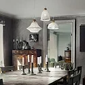 Ideal Lux Pendel LUGANO 3-flammer E27 IP20, hvid, bruneret