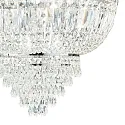 Ideal Lux Ceiling luminaire DUBAI, 3 flames,  Ø 32cm, E14, metal / refined chrystal, chrome