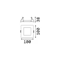 Ideal Lux Monteringsramme DYNAMIC, sort