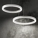 LED pendant luminaire ORACLE ROUND, Ø 60cm, 39W 3000K 2500lm, white