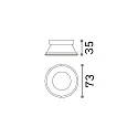 Ideal Lux Reflektor DYNAMIC symmetrisk, hvid