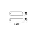 Ideal Lux Outdoor power supply for LED in-ground luminaire PARK LED, IP67, sec. 12 V DC/24 V DC, 35W, not dimmable