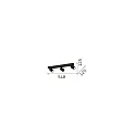 Ideal Lux Wall / Ceiling luminaire RUDY, 3 flames, GU10, adjustable, black