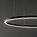 Ideal Lux LED pendant luminaire ORACLE SLIM, Ø 90cm, 48W 3000K 3000lm, black