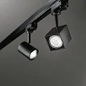 Ideal Lux 3-faset spot MOUSE TRACK svingbar, drejelig, inkl. 3-faset adapter GU10 IP20, sort
