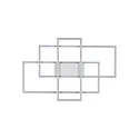 Ideal Lux Væg- og Loftlampe FRAME-1 IP20, hvid