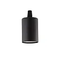Sokkel E27 - LISCIO cylindrisk, sort mat