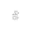 Ideal Lux Recessed luminaire SWING, IP20, Ø 8.2cm, GU10 max. 50W, zinc casing, pivotable, black