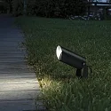 LED floor spot STARLIGHT, IP68, Ø 5cm, aluminium, lead grey, 5.5W 3000K 500lm, open cable end