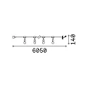 Ideal Lux Outdoor fairy lights FIESTA, IP44, 10x E27, lenght 605cm, with plug and coupling, black
