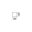 Ideal Lux Udendørs wall luminaire RUBIK-AP1 1-flamme IP44, antracit, pulverlakeret