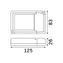 Ideal Lux Optional driver for LED PANEL, 1-10V dimmable, 40W, sec. 850-1050mA