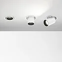 Ideal Lux Recessed LED spot NOVA, IP20, 12W 3000K 1000lm 38°, adjustable, white