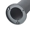 Outdoor floor luminaire TRONCO, IP54, height 40.5cm, E27, anthracite