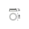 Ideal Lux Indbygningslampe DEEP stor IP20, hvid