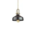 Pendel ERIS-2 E27 IP20, guld mat, sort