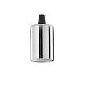Sokkel E27 - LISCIO cylindrisk, chrom, poleret