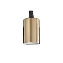 Sokkel E27 - LISCIO cylindrisk, messing, bruneret