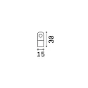 Ideal Lux holder SUPPORTO CAVO 15X30 med aflastning, lukket