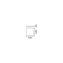 Ideal Lux LED panel PANEL CRi> 80 UGR < 19, omskiftelig, 40W 3150lm 3000K 81° 81° CRI >80