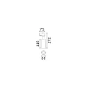 Ideal Lux LED 3-phase Track spot FOX MEDIUM, 15W 3000K 1500lm 41°, black