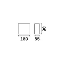 Udendørs wall luminaire ARGO up / down IP65, antracit