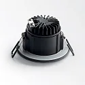 Ideal Lux Indbygnings loftlampe ROOM-65 rund IP65, sort