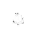 Ideal Lux Pendel HULAHOOP 815 rund, justerbar IP20, hvid