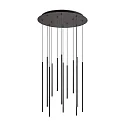 Pendel FILO 12-flammer, justerbar IP20, sort