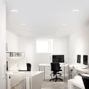 Ideal Lux Indbygnings loftlampe OFF 162 rund IP20, hvid