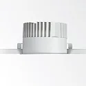 Ideal Lux Indbygnings loftlampe OFF 162 rund IP20, hvid
