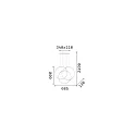 Pendel FRAME justerbar IP20, hvid