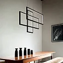 Ideal Lux Pendel FRAME justerbar IP20, sort