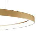 Ideal Lux pendant luminaire GEMINI 610 round, adjustable IP20, brass