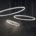 Ideal Lux Pendel ORACLE SLIM 500 rund, justerbar IP20, hvid 