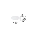 Ideal Lux spredningsskive SET UP DISCO ACRILICO D45