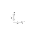 Ideal Lux pendant luminaire OFFICE adjustable IP20, black