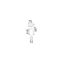 Ideal Lux 3-faset spot FOX 8W SMALL / ON-OFF 840 justerbar, on/off IP20, sort mat 